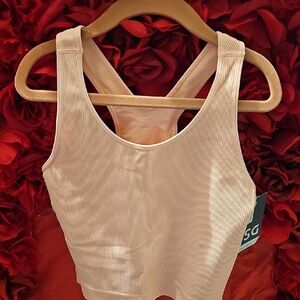 Dick's NWT Girls Pink Seamless Ribbed Bra Tank Active Top Size Small
